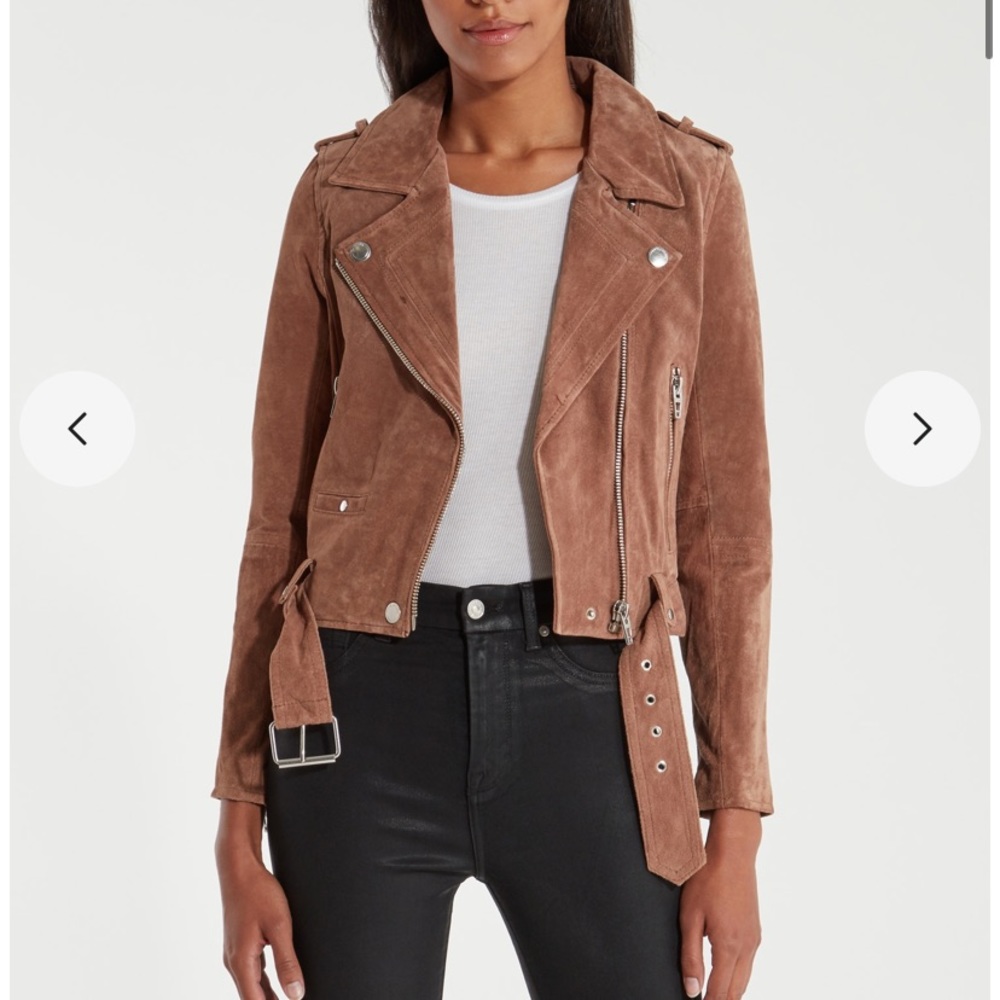 BLANKNYC Suede Moto Jacket